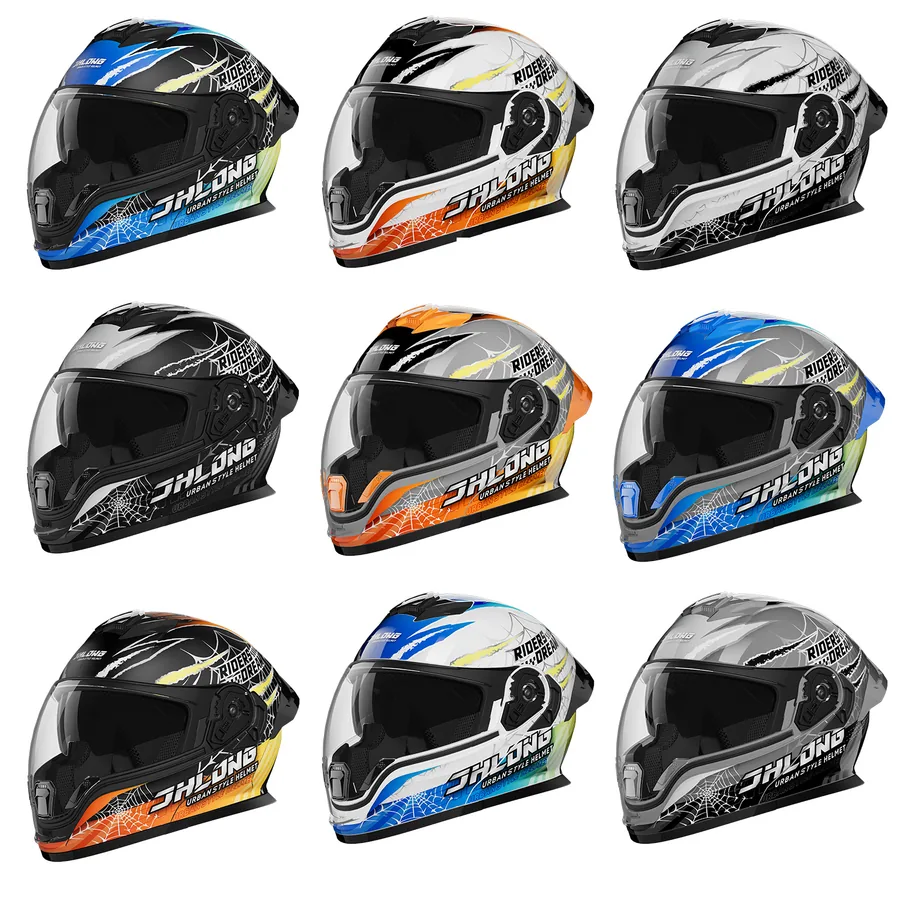 Casco para motocicleta Masontex modelo 298, variante gráfica 1