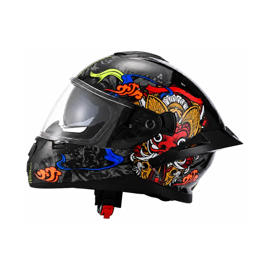 Casco para motocicleta Masontex modelo 928, variante gráfica 1